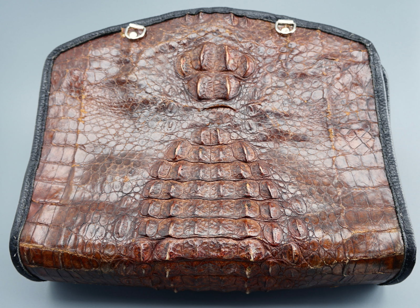 Vintage Crocodile Leather Portfolio Document File Holder Bag No Handles (1 of 6)
