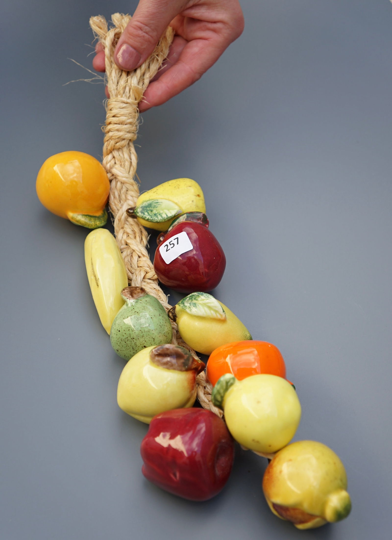 Italian Kitchen Decor Ceramic Fruit Swag (1 of 5)