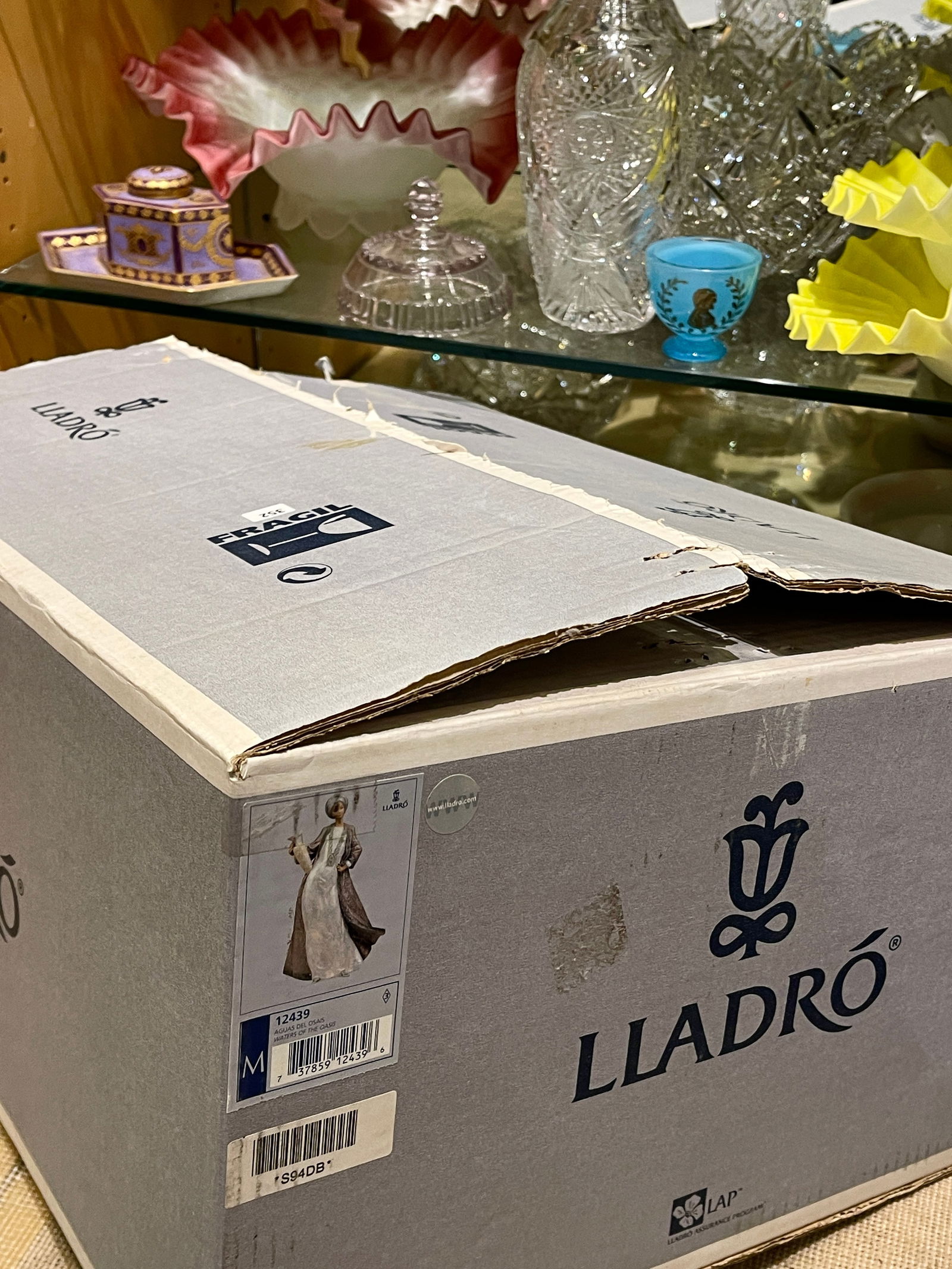 Lladro Figurine Waters of The Oasis #2439 Large Gres Finish Sculpture Turban & Jug Beauty Boxed (1 of 10)