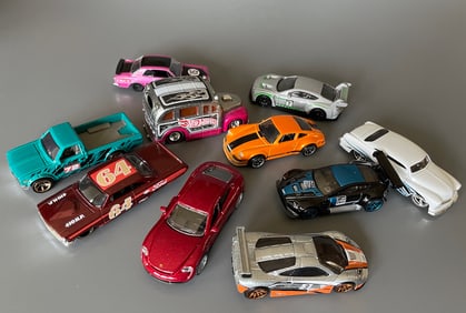 Porsche Panamera 911 Turbo Mercury Lot of 10 Diecast Hot Wheels Cars