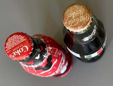 Coca Cola World Cup USA Soccer Italy Commemorative Limited Edition Lot of 2 Collectable Bottles