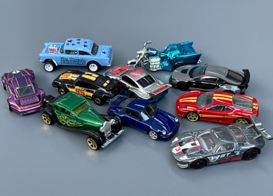 Hot Wheels Collectable Some 1974 Vintage Lot of 10 Used Toy Cars