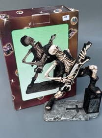 Rocker Skeleton Gothic Figurine Including Original Box