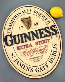 Guinness Stout Beer Advertising Pub Sign Bar Plaque