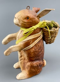 Easter Bunny with Basket Easter Decor