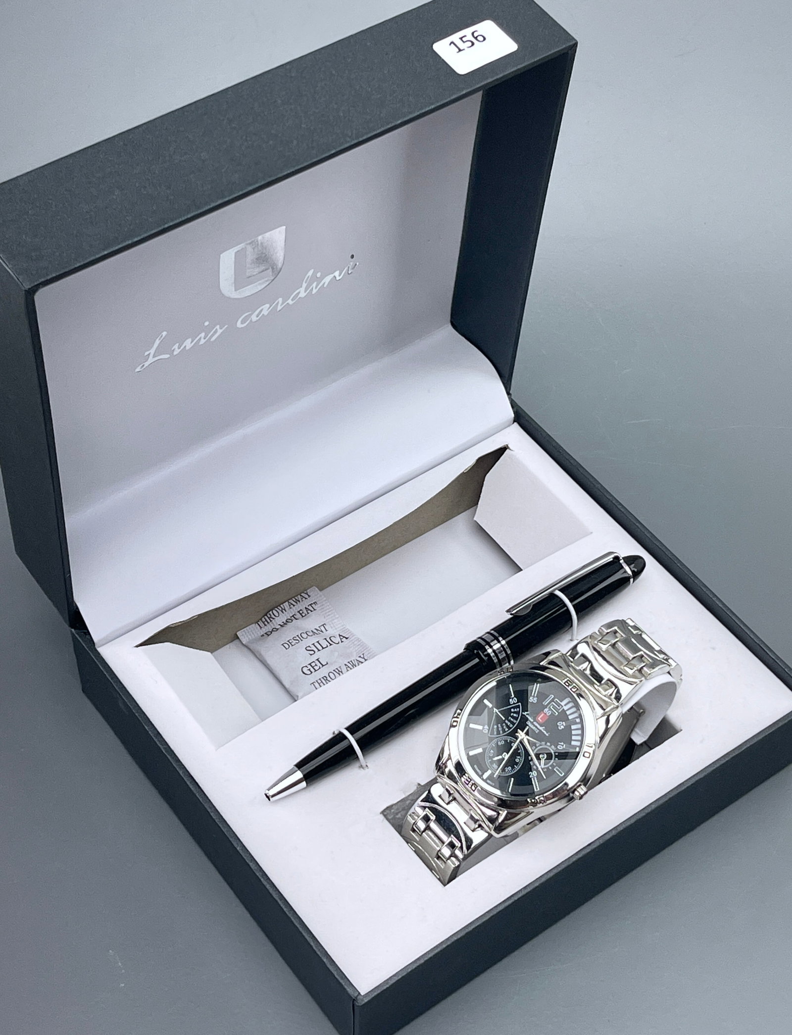 Luis Cardini Watch and Pen Set: Luis Cardini Watch and Pen Set