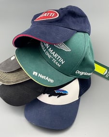 Aston Martin Bugatti etc Used Baseball Caps Lot of 6