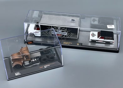 IXO Models Peterbilt 281 1955 Semi Truck Black Magic 1968 Chevrolet Truck 1973 GMC Sierra R60 Boxed