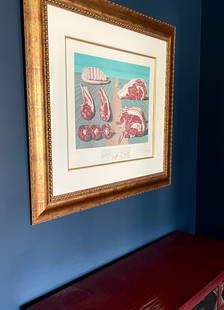 Salvador Dali Surrealism Signed Framed Art Print Les Entre-Plats Sodamises Les Diners de Gala: Salvador Dali Surrealism Signed Framed Art Print Les Entre-Plats Sodamises Les Diners de Gala Authenticated by Curator of the Louis Icart Museum Nathan Daniel Isen Purveyors of Fine Arts Approximately