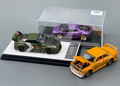 Kyosho Purple Lamborghini Huracan Coupe LBWK Space Model 267/500 Limited 1:64 Scale Muscle Machines