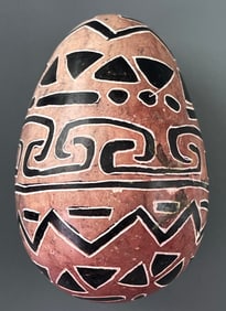African Kenya Besmo Product Carved Stone Easter Egg Decor