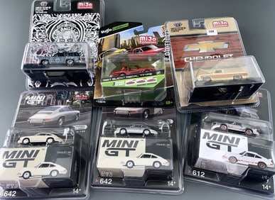 Mijo Exclusives Mojito Design Mini GT Porsche Los Angeles Limited Edition Chevrolet Truck Lot of 6