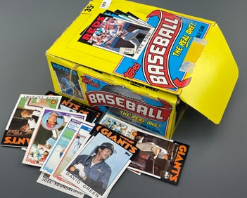 Vintage Baseball Cards Full Box Unsorted As Found