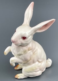 Vintage Ceramic Bunny Rabbit Figurine Easter Decor