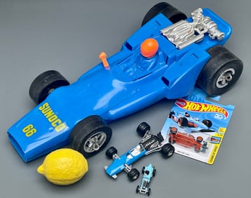Vintage Formula 1 Toy Cars Made in Italy USA Large and Tiny cars as pictured