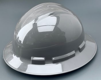 Construction Worker Suspension Helmet Malta Dynamics C-423 Hard Hat Grey USA