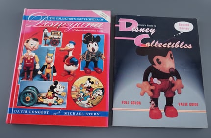 Disneyana Walt Disney Collectables Reference Books Value and Identification Guide Lot of 2