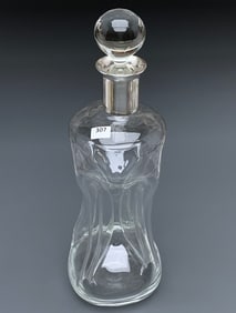 E.Dragsted Denmark Sterling Decanter Kluk Kluk Carafe