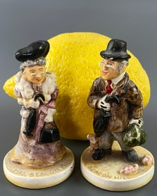 Sebastian Miniatures 1947 Copyright Set of 2 Beacon Hill Portrait Figurines Marblehead, MA Studio