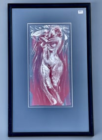 Reza Yahyaei Iranian Original Nude Painting Signed Dated 99 Modern Art All Information About this