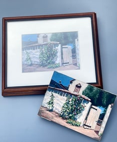 De Anza State Park Scene by Larry Frederick American Californian Artist Framed Print and Original