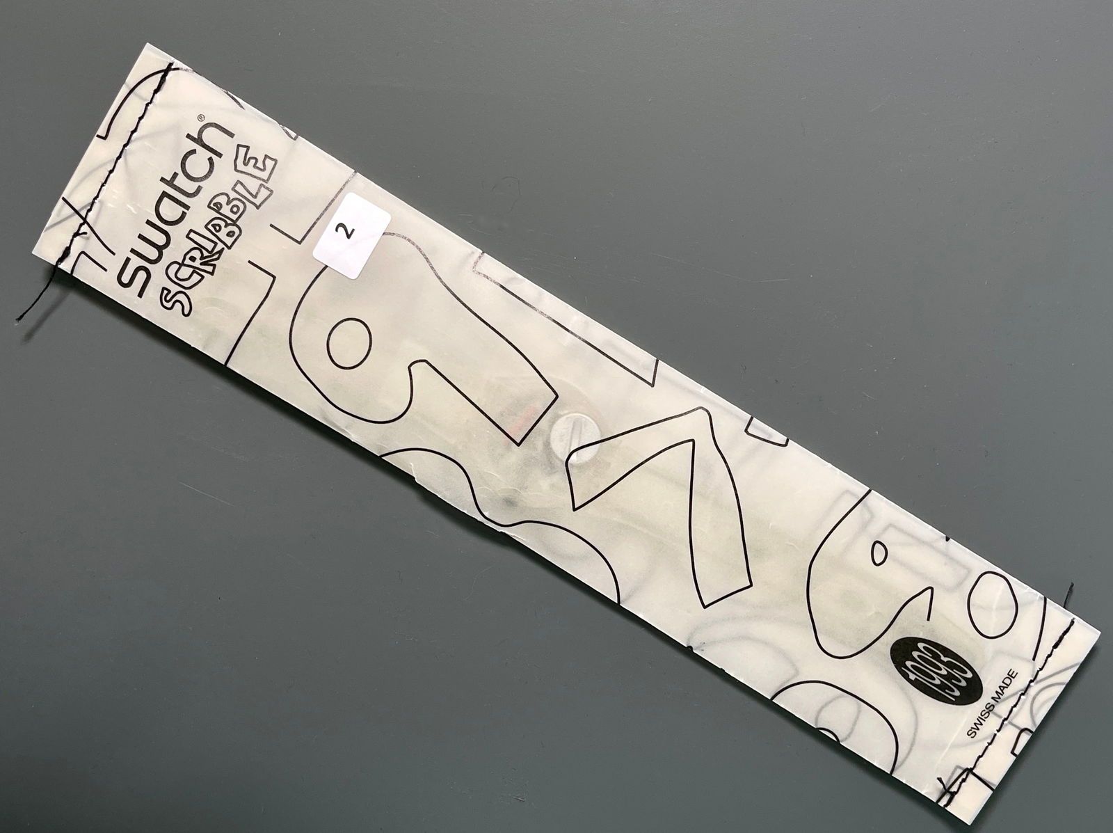 Swatch Scribble 1993 Collectors Club Watch Unopened Package: Swatch Scribble 1993 Collectors Club Watch Unopened Package