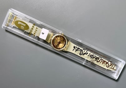 Vintage Swatch Golden Jelly Cased Swiss Collectors Club Watch