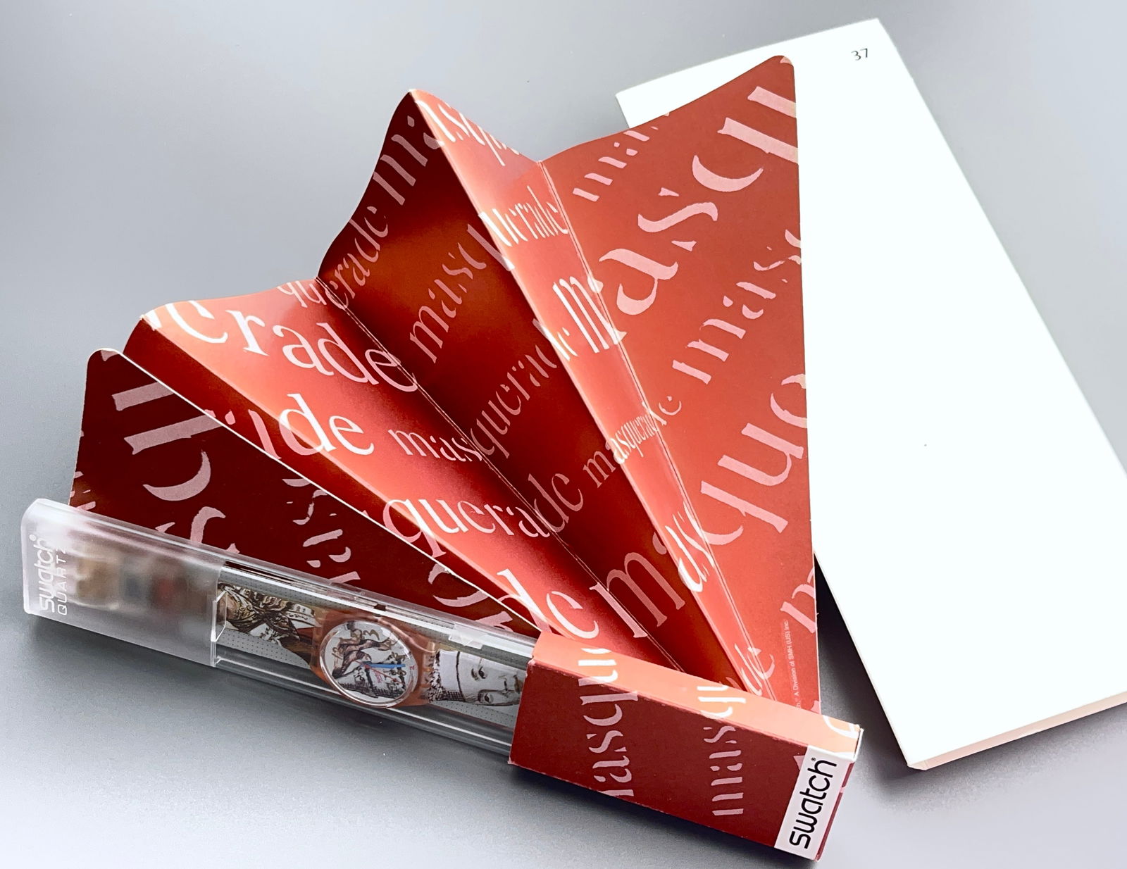 Swatch Masquerade 1993 Swiss Made Quartz Watch Unopened Package: Swatch Masquerade 1993 Swiss Made Quartz Watch Unopened Package