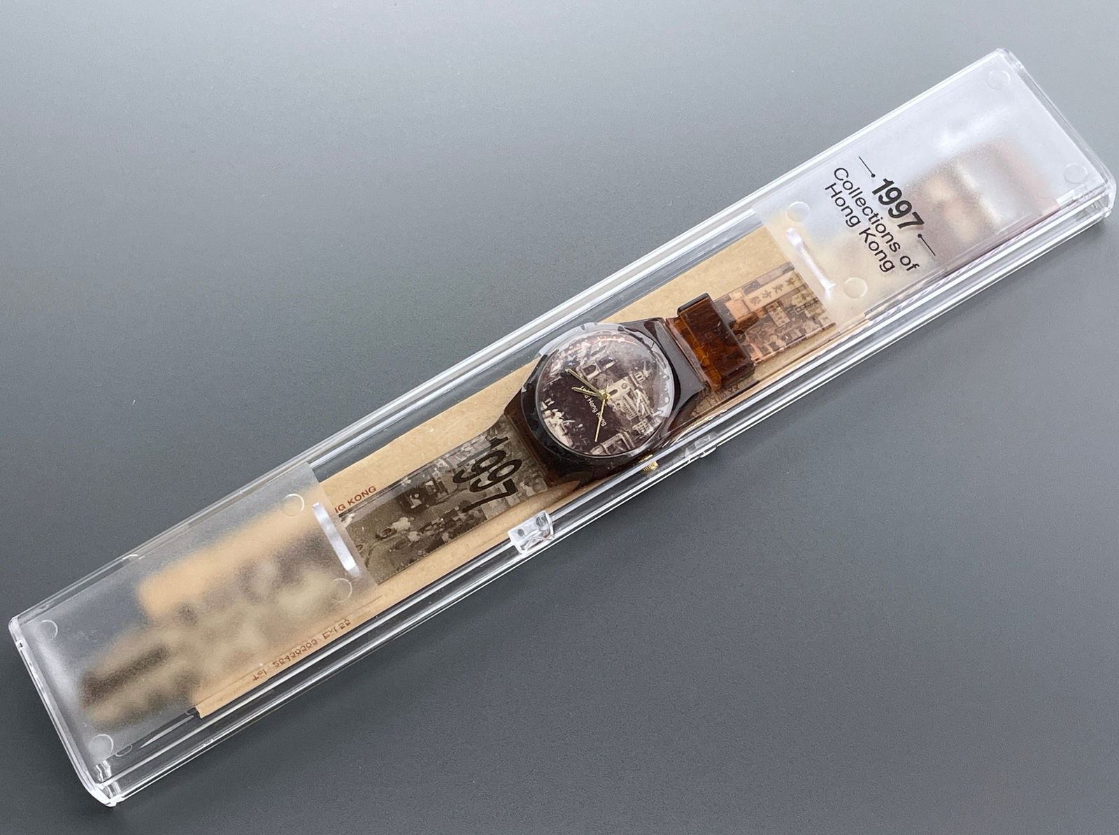 Swatch 1997 Hong Kong Swiss Quartz Watch Unopened Package: Swatch 1997 Hong Kong Swiss Quartz Watch Unopened Package