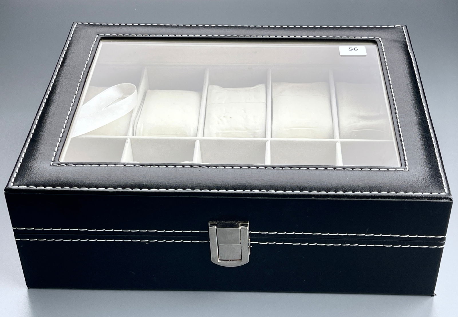 Watch Display Case 10 Slot Storage Organizer Box (1 of 4)