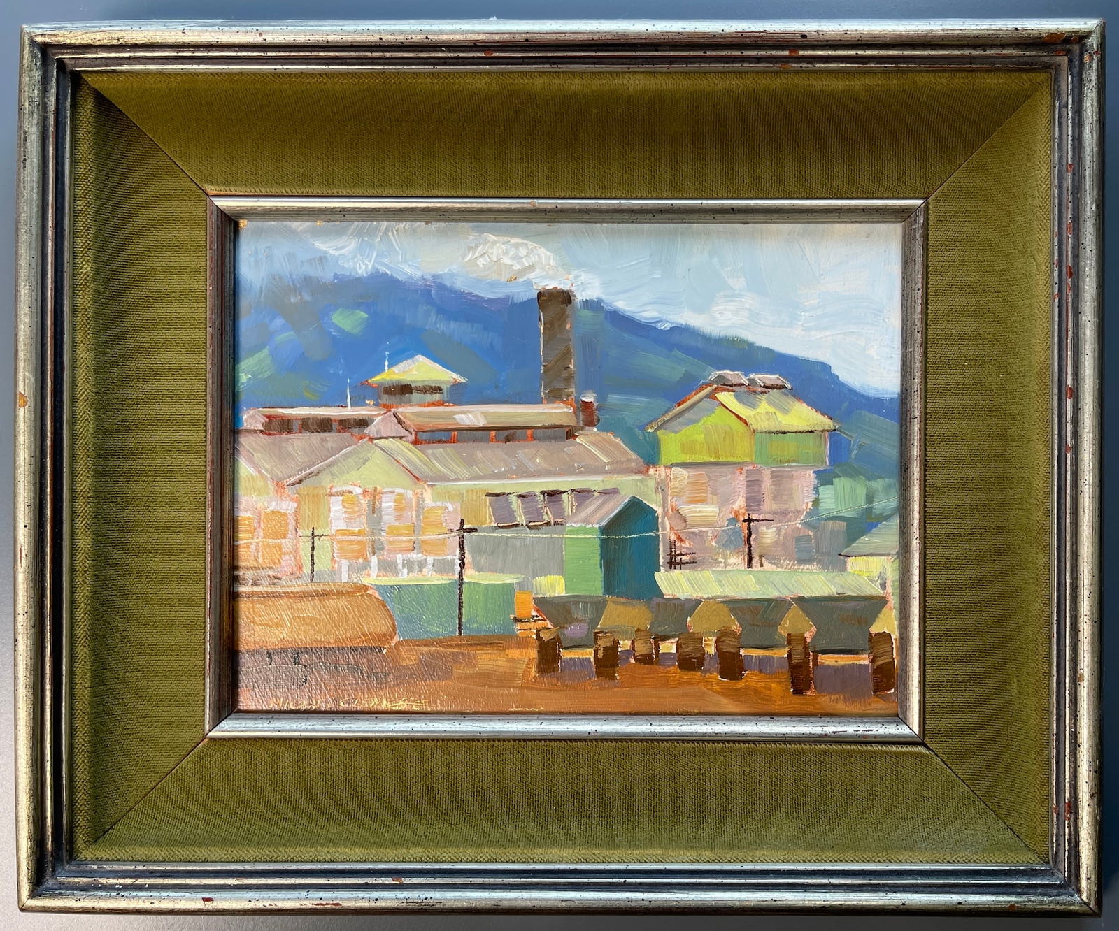 The Last Sugar Mill Original Signed Oil on Board Painting by Hawaiian Artist Michael Clements (1 of 3)