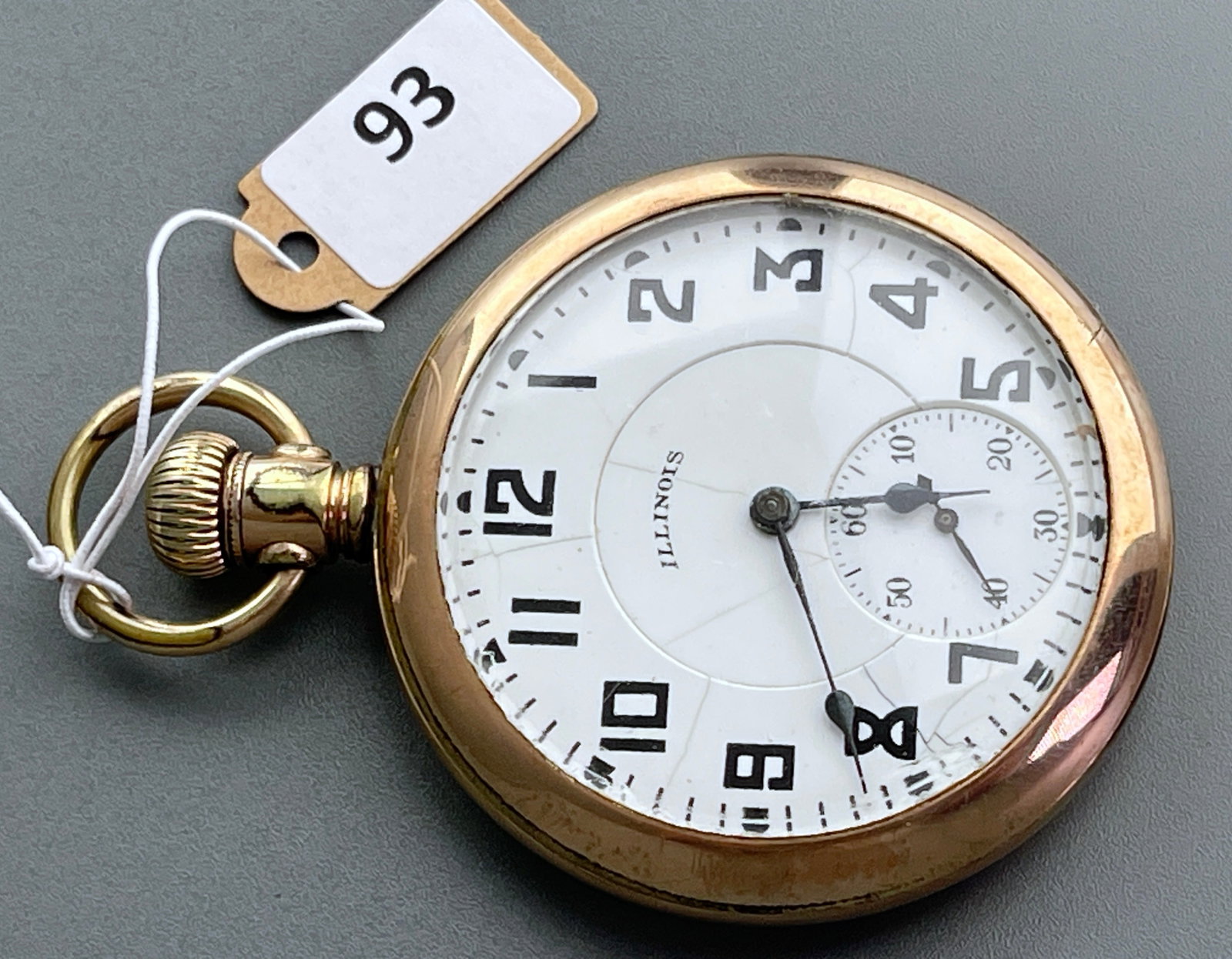 Illinois Gold Filled 17 Jewels Pocket Watch for Cleaning Repairs: Illinois Gold Filled 17 Jewels Pocket Watch for Cleaning Repairs
