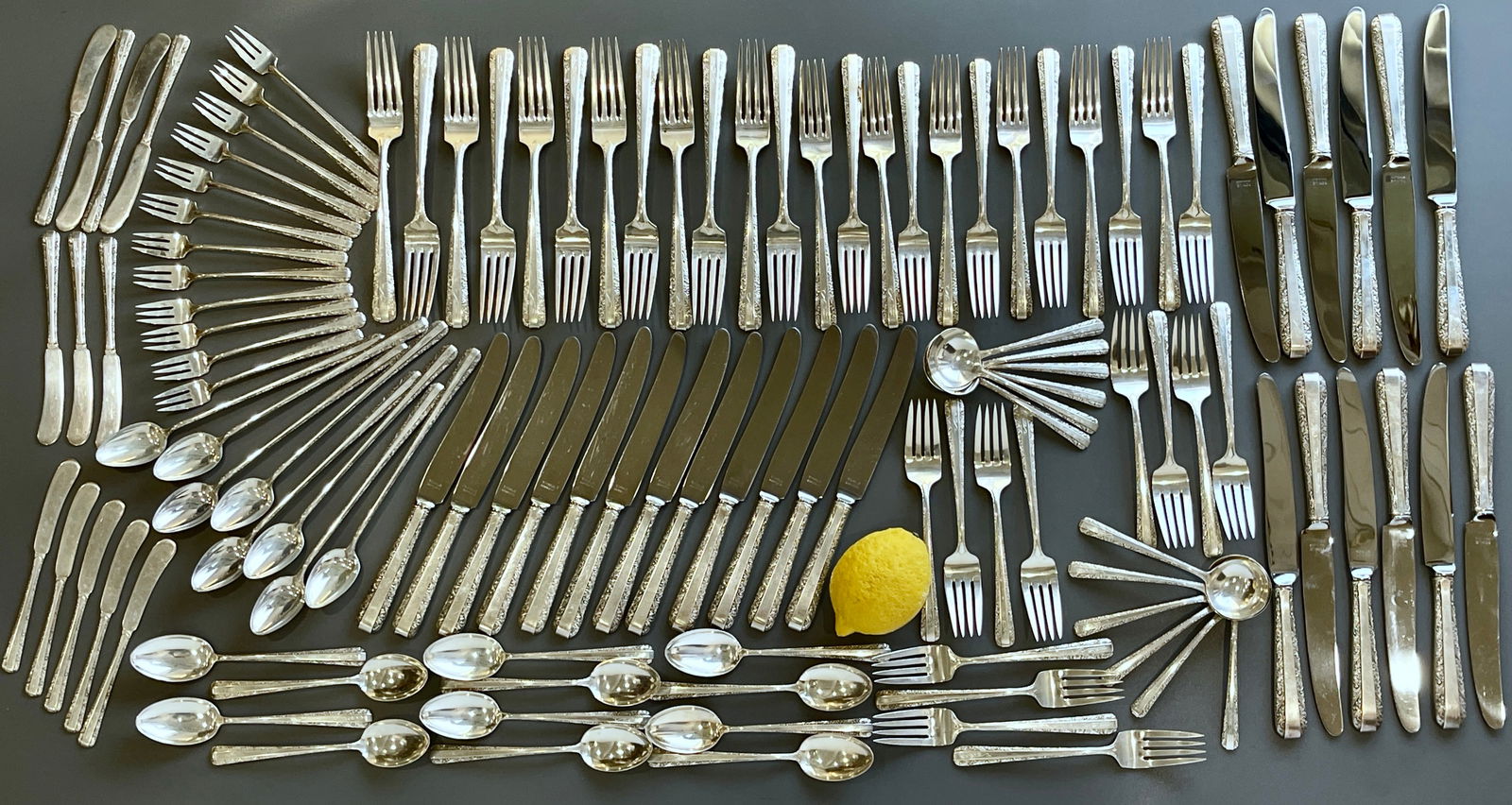 Towle Sterling Silver Flatware Candlelight Pattern Patented 1934 Partial Set for 12 People in (1 of 12)