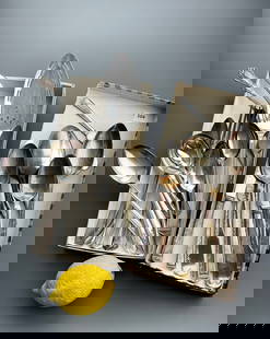 Lot of Flatware Mostly Silverpaled including some Serving Pieces: Lot of Flatware Mostly Silverpaled including some Serving Pieces