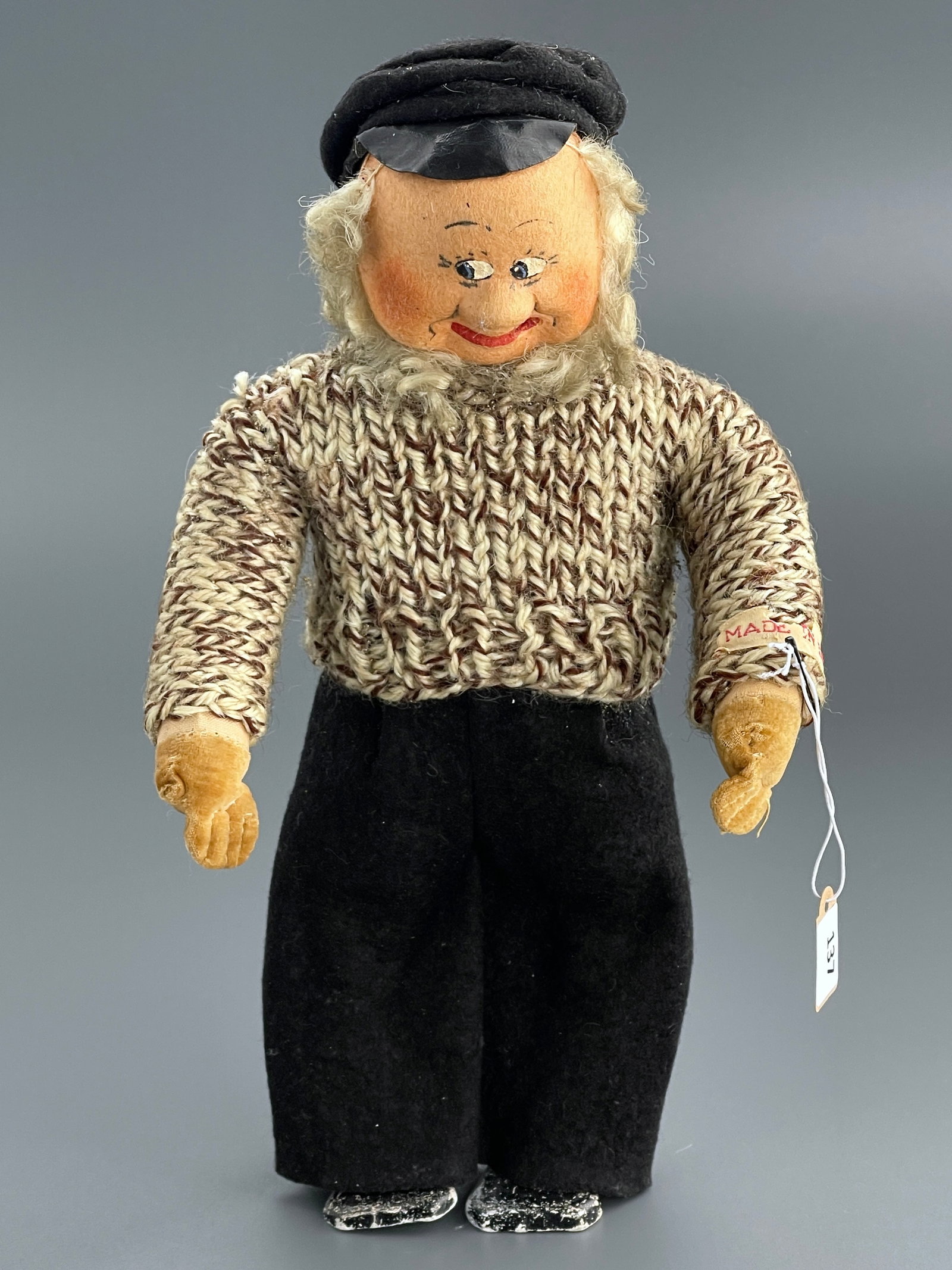 Vintage Denmark Old Salt Standing Doll Fisherman Old Man Character Hand Made Doll: Vintage Denmark Old Salt Standing Doll Fisherman Old Man Character Hand Made Doll Approximately 10 inches tall.