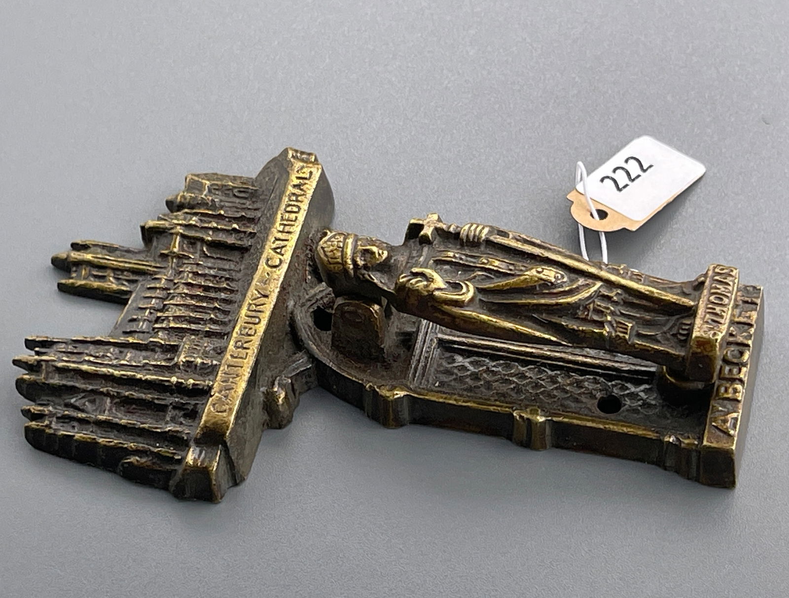 St.Thomas Saint Figurine Canterbury Cathedral Door Knocker Depicting Thomas A Becket 1118-1170 (1 of 6)