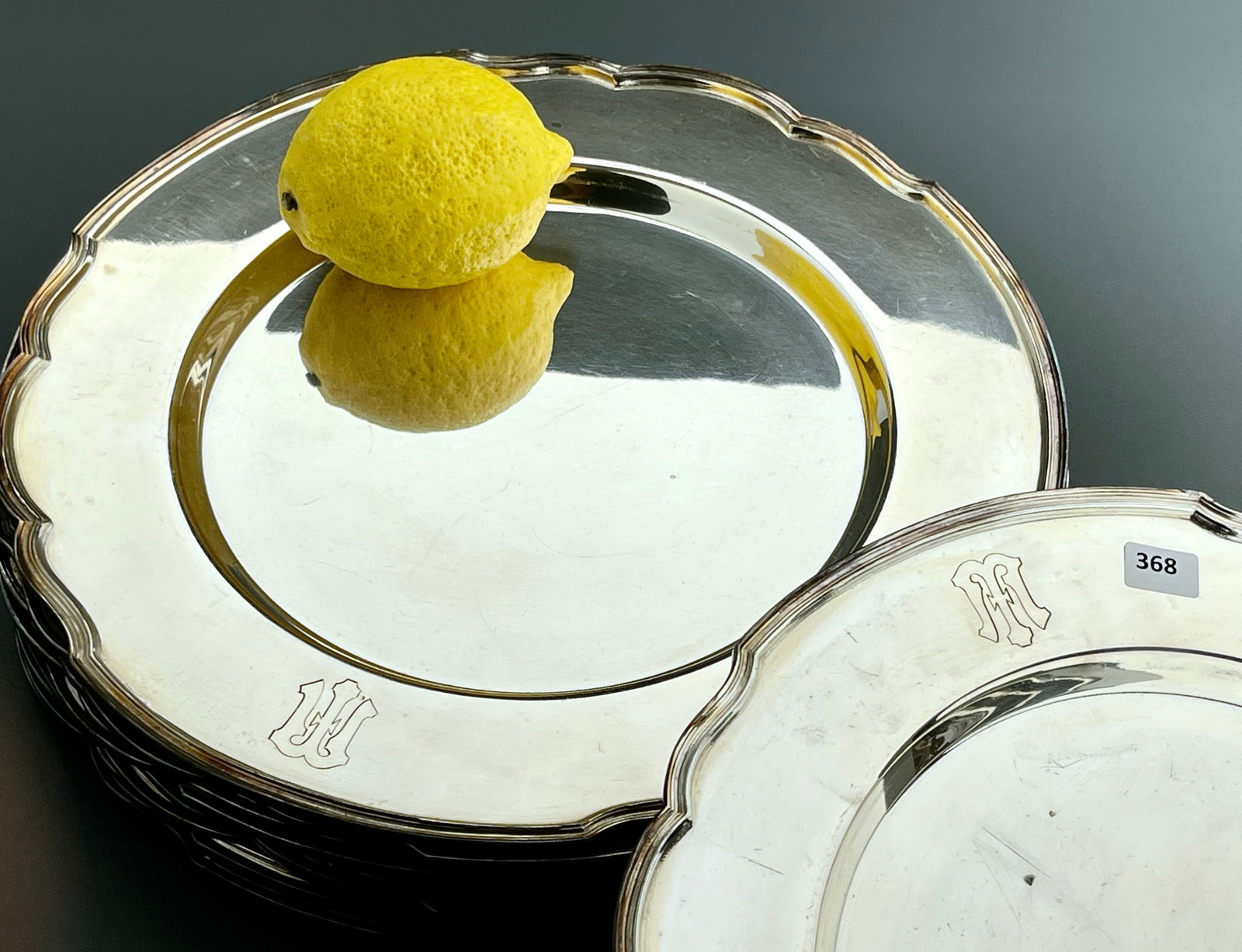 Lawrence B. Smith Co. Nickel Silver Underplate Lot of 11 Plates Vintage Holloware LBS Co Boston, (1 of 8)