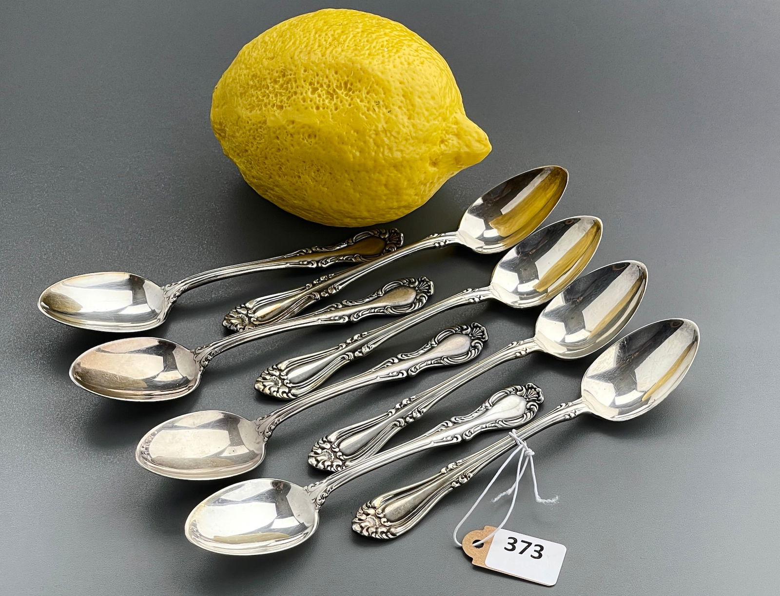 Vintage Flatware Demitasse Silver Plated Coffee Spoon Lot of 8 Spoons in Matching Baroque Pattern (1 of 5)