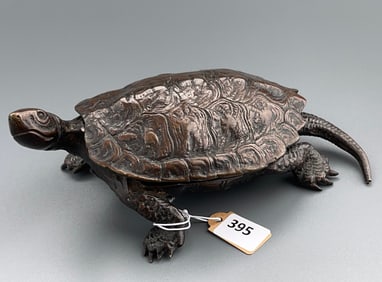 Japanese Bronze Turtle Box