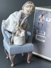 Porcelain Figurine Doble Sorpresa Purr-Fect Friends Lladro # 06512