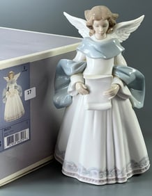 Valencia Spain Porcelain Angel Cantor Rejoice Lladro # 06321