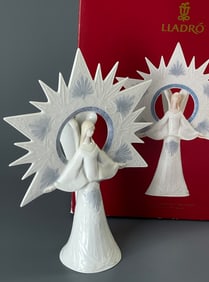 Lladro Porcelain Angel De La Luz Angel of Light 06501