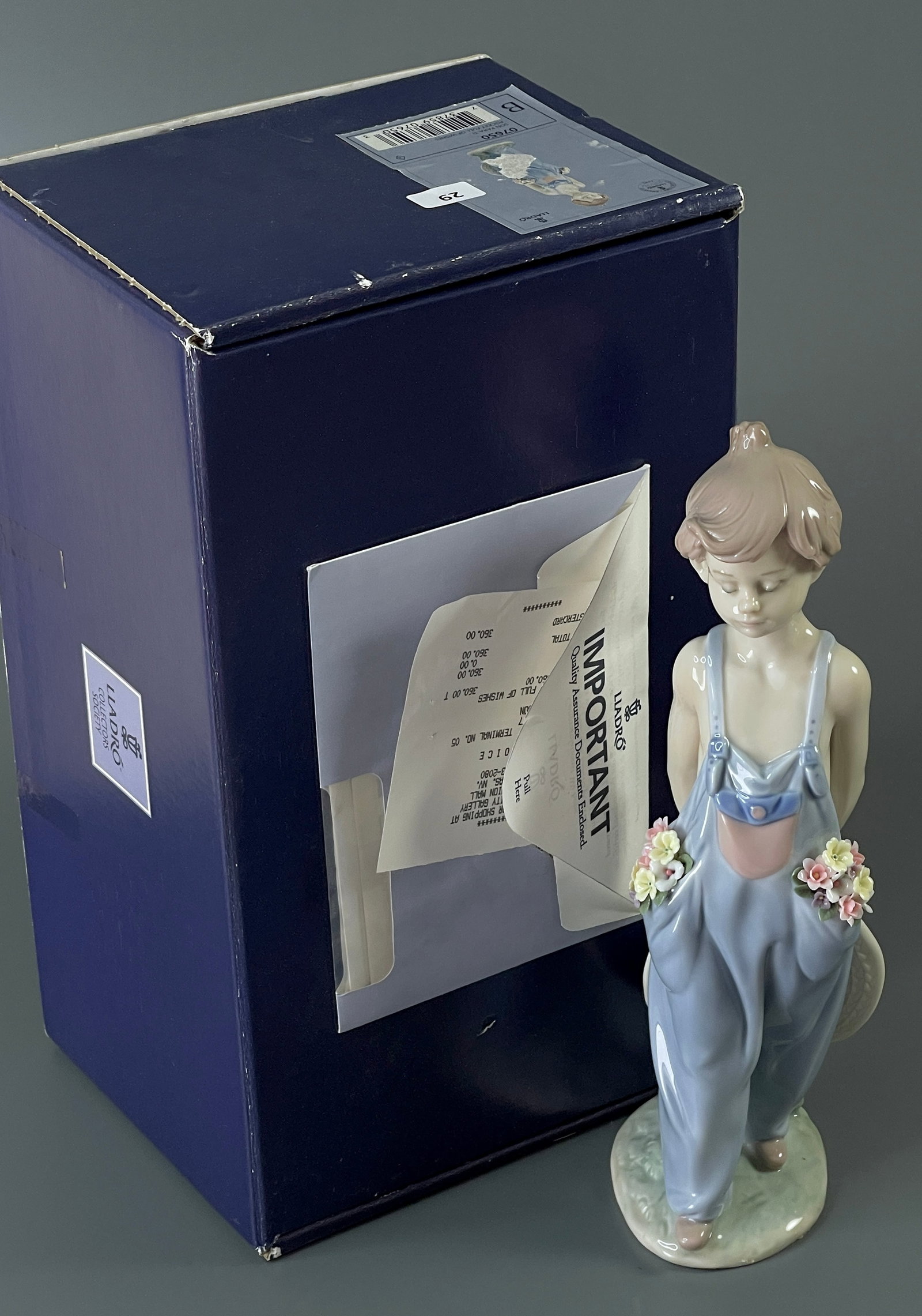 Pocket Full of Wishes Lladro Porcelain Society Figurine SKU 07650 Son Para Ti: Pocket Full of Wishes Lladro Porcelain Society Figurine SKU 07650 Son Para Ti