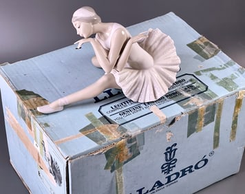 Lladro Ballerina Dancer Figurine #4855 Vintage 1973 Muerte del Cisne Death of the Swan Glazed