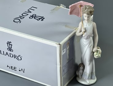 Lladro Garden Classic Porcelain Figurine Number 7617 Sculptor Juan Huerta Year Issued 1991 Spanish