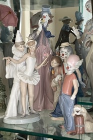 Lladro 6245 Destination Big Top 1996 Event Piece Clown with Puppy Dog Payaso Melancolico