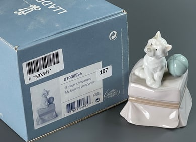 Dog Figurine My Favorite Companion Lladro Item #01006985 Spanish Name El Mejor Companero Sculptor