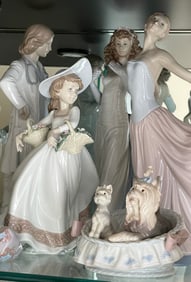 Lladro Our Cozy Home #01006469 Spanish Name Yorkshires Sculptor Jose Luis Alvarez Year Issued 1997