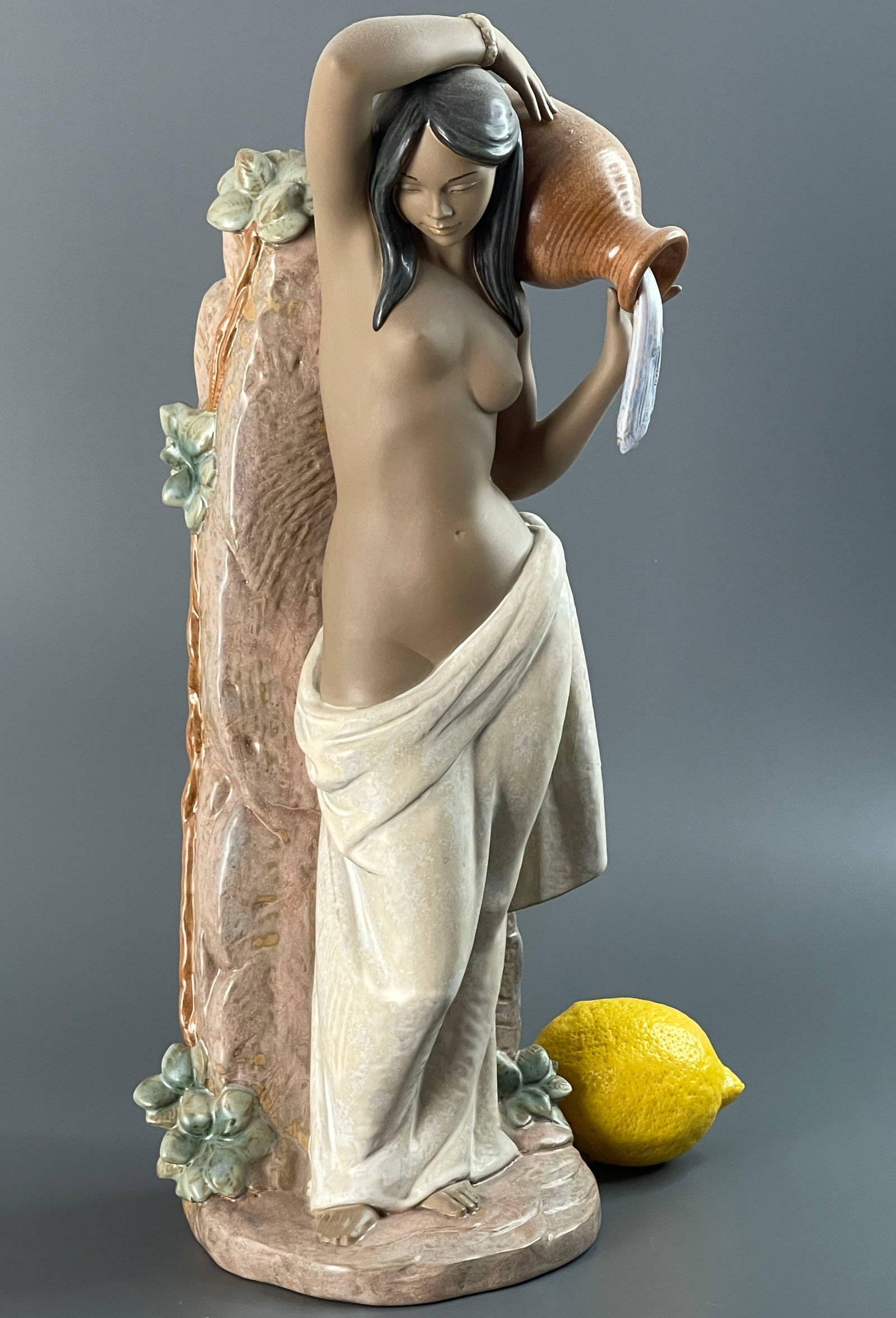 Lladro From the Spring #01012396 Spanish Name Fresco Manantial Gres Finish Sculptor Jose Puche Year: Lladro From the Spring #01012396 Spanish Name Fresco Manantial Gres Finish Sculptor Jose Puche Year Issued 1999 Year Retired 2018