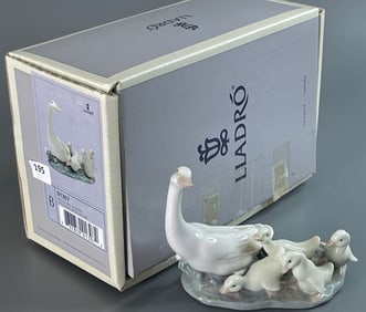 Birds by Lladro Little Ducks After Mother 01307 Patitos Tras La Madre Retired Piece 2020